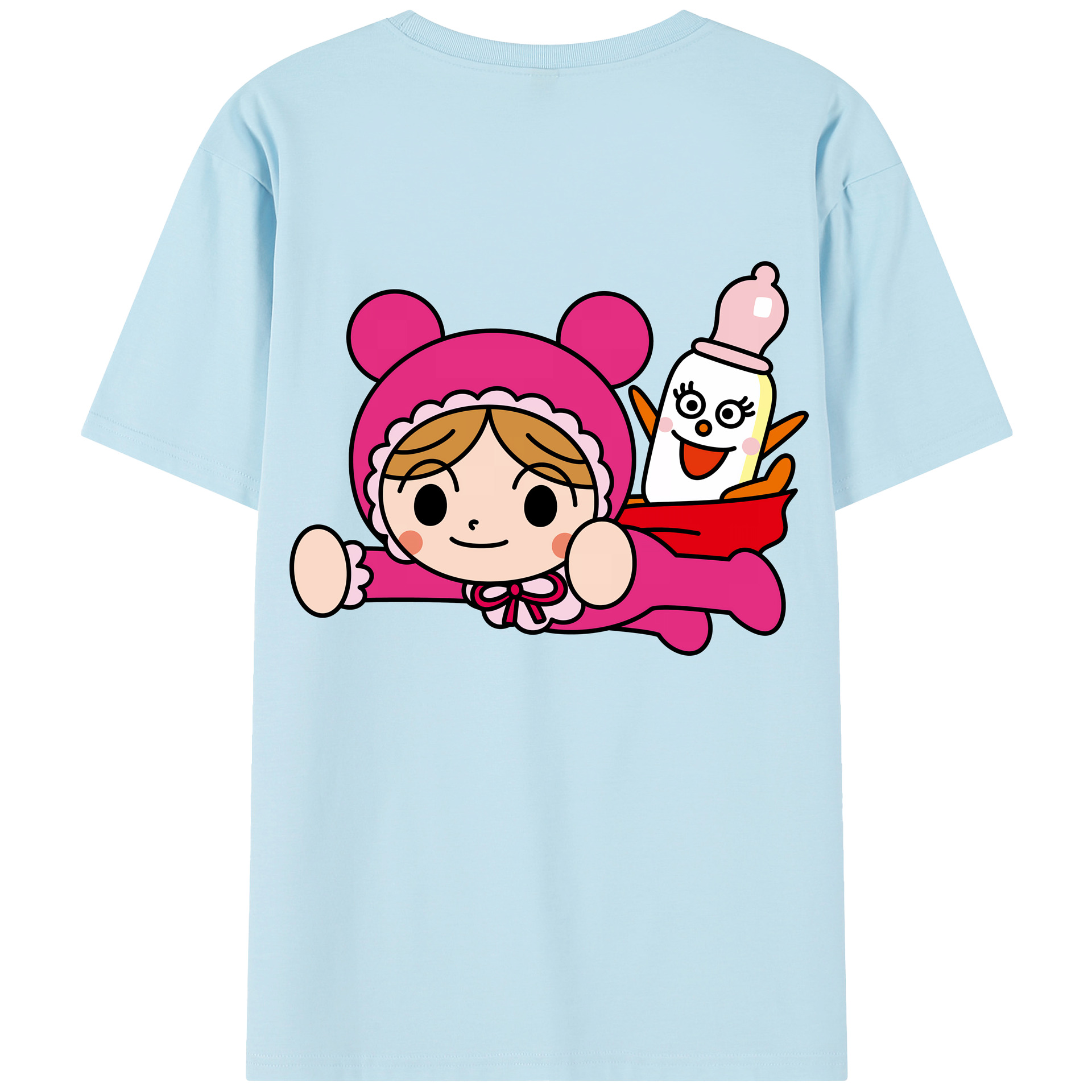 （画像用） アンパンマン Anpanman 綿100％半袖Tシャツ（背面プリント）